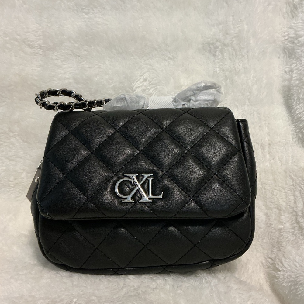 Christian Lacroix Black Quilted Crossbody Bag